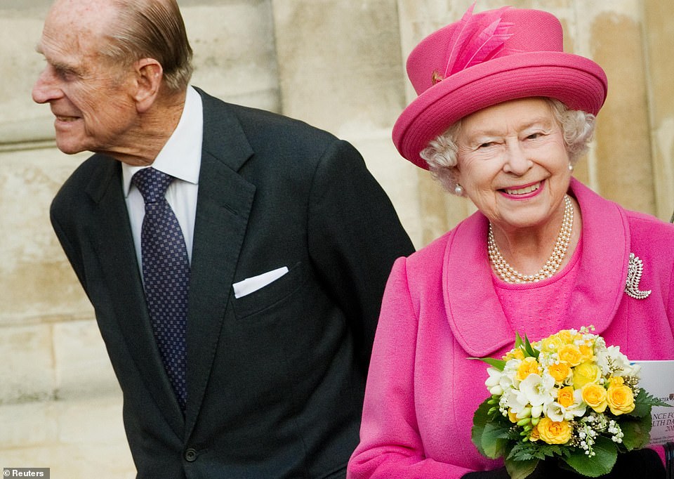 The Queen and Prince Philip leave after the Commonwealth Day Observance service at Westminster Abbey on March 12, 2012