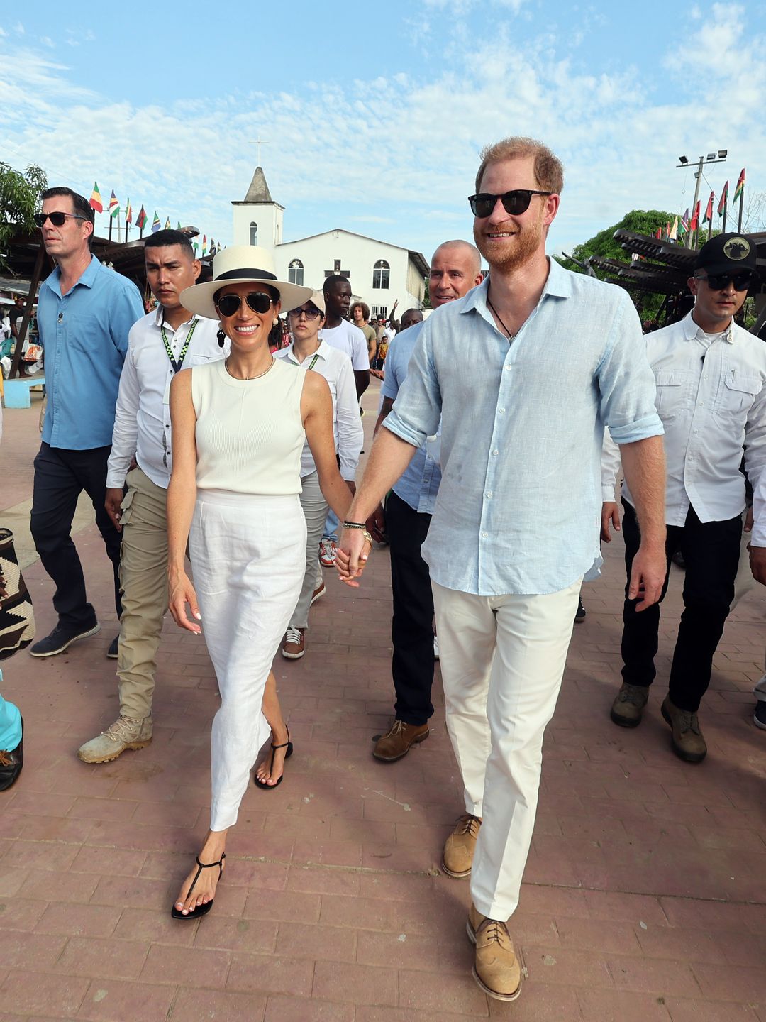 Meghan wore the hat at San Basilio de Palenque