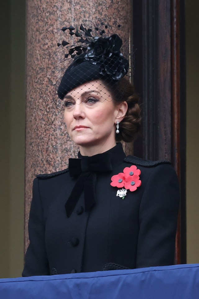 The Princess paid tribute to Queen Elizabeth II through her pearl earrings, which once belonged to her grandmother-in-law