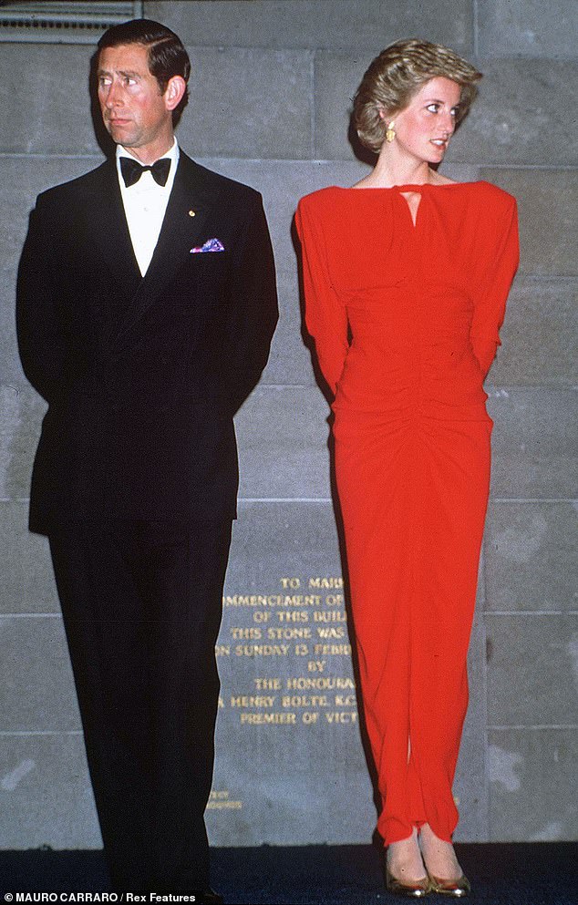 The dance number was perhaps the most high-profile example of Diana and Charles's different personalities. Pictured: The during their Australia tour in 1985