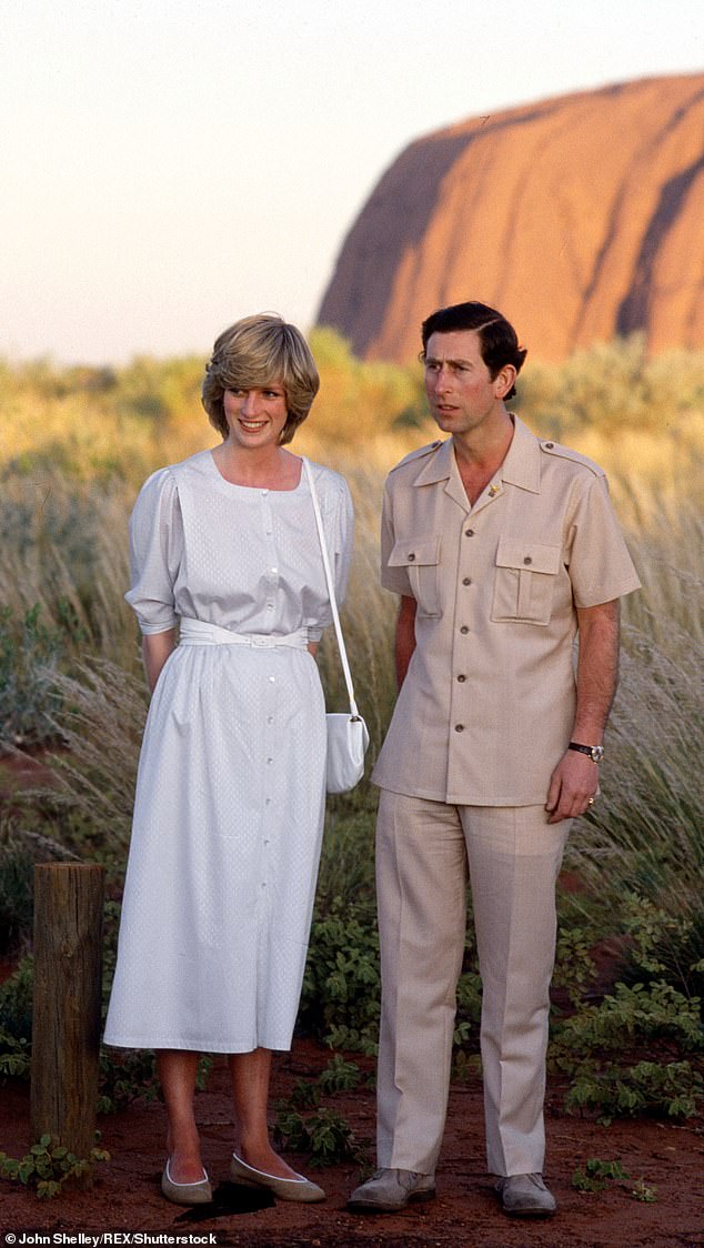 Princess Diana and Prince Charles at on the British Royal Tour of Australia in 1983