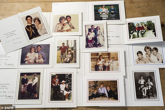 The 24 lots cover from 1979 through Diana's wedding to Prince Charles and birth of her two sons in the 1980s, to the order of service for her funeral in 1997