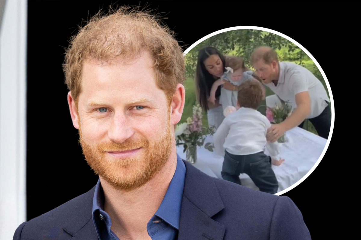 Prince Harry, Prince Archie and Princess Lilibet