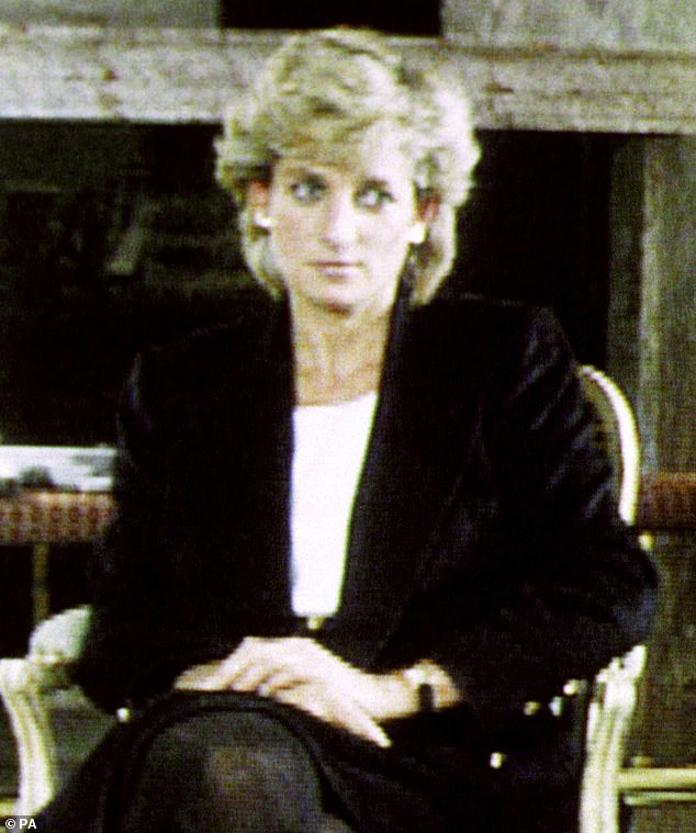 Princess Diana would often be captured with her steely-eyed stare, including the infamous interview she did with Martin Bashir