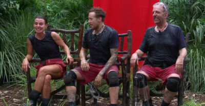 Coleen, Danny, Richard after finishing their final trial (Credit: ITV)