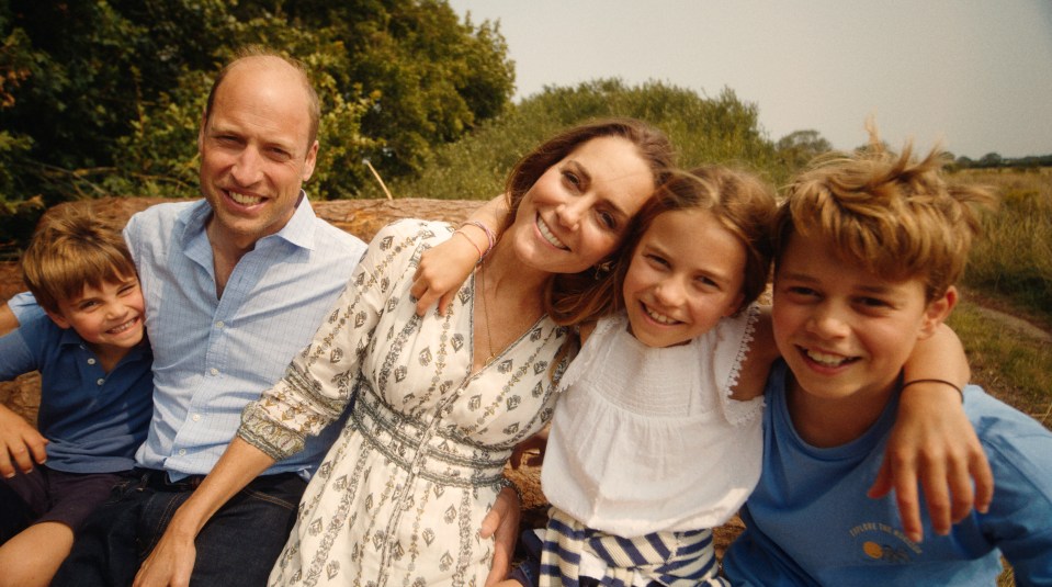 Kate with her family in Norfolk after finishing chemo