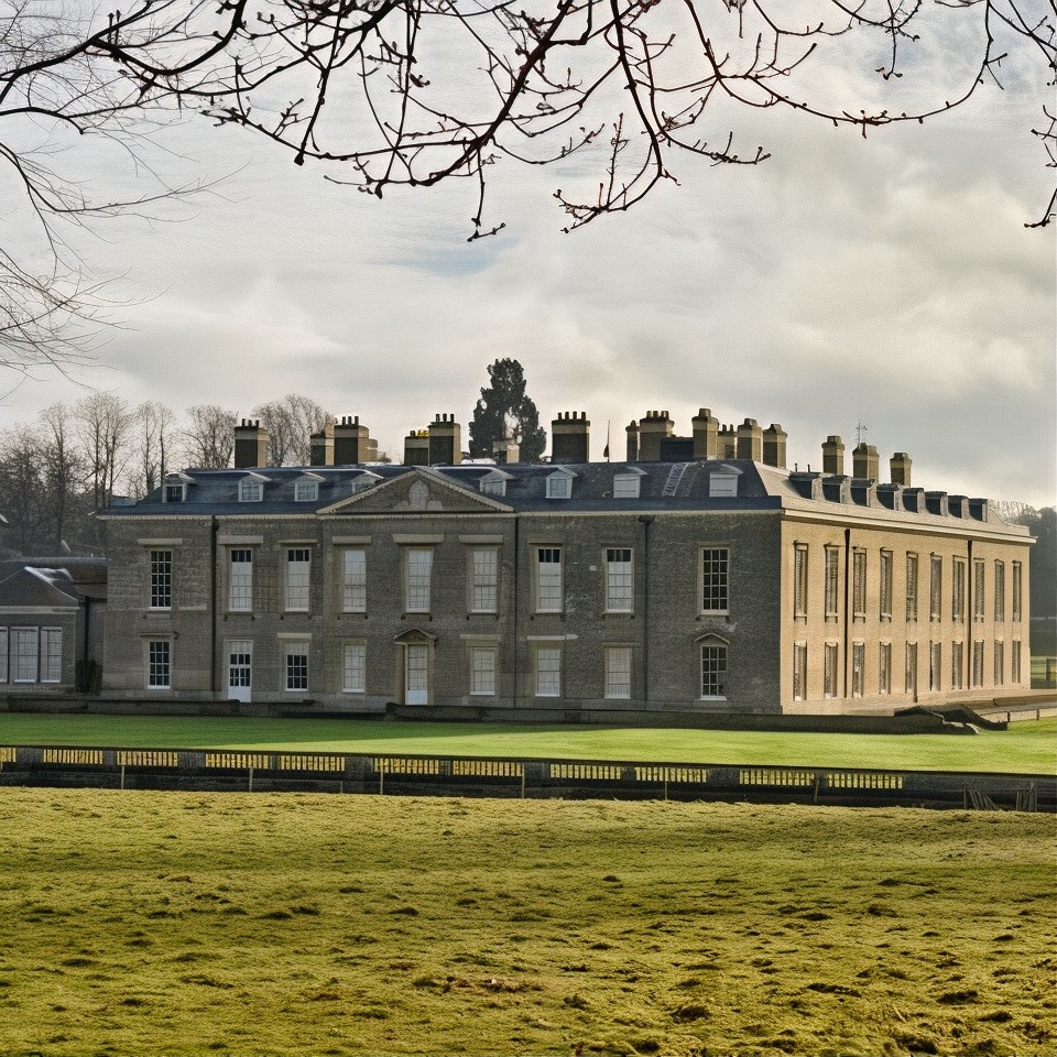 Rear View of Althorp Estate in Northampton