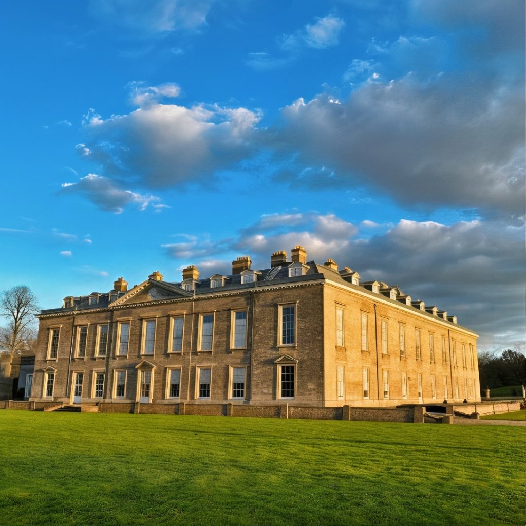 Rear View of Althorp Estate in Northampton