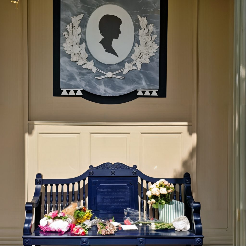 Diana's memorial in Althorp Estate in Northampton