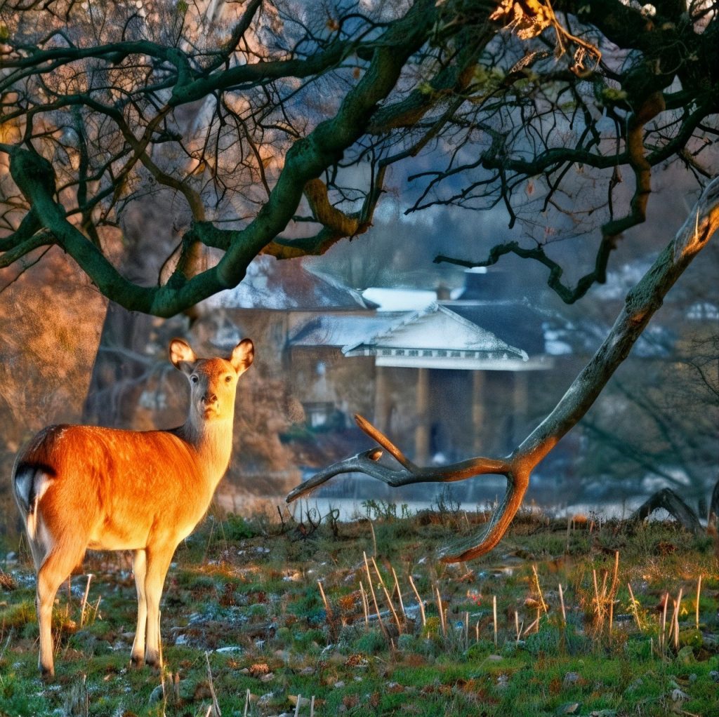 Deer Park of Althorp Estate in Northampton